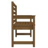 Classic Garden Bench - Honey Brown Solid Pine 109x48x91.5 cm