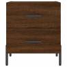 Stylish Brown Oak Bedside Cabinets - Set of 2 | HipoMarket