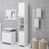 Bathroom Cabinet White 30x30x183.5 cm Engineered Wood Colour white Model without handle Number of 1 Number of Pieces 