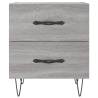 Stylish Grey Sonoma Bedside Cabinets - Set of 2