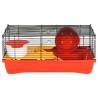 Hamster Cage Red 58x32x36 cm - Durable Polypropylene & Metal