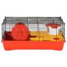 Hamster Cage Red 58x32x36 cm - Durable Polypropylene & Metal