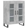 Stylish Highboard Concrete Grey | Durable Engineered Wood