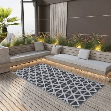 Trendy Outdoor Carpet Black 80x150 cm PP - Hipomarket