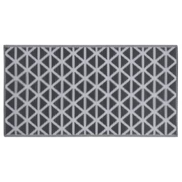 Trendy Outdoor Carpet Black 80x150 cm PP - Hipomarket