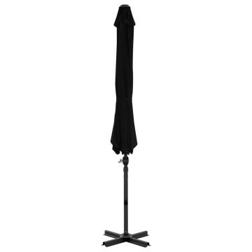 Cantilever Umbrella with Aluminium Pole - 300 cm Black | HipoMarket