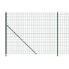 Wire Mesh Fence with Flange Green 1.4x10 m | Hipo Market