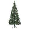 Artificial Christmas Tree with Pine Cones and Glitter 210 cm