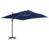 Cantilever Umbrella with Aluminium Pole 3x3 m - Azure Blue