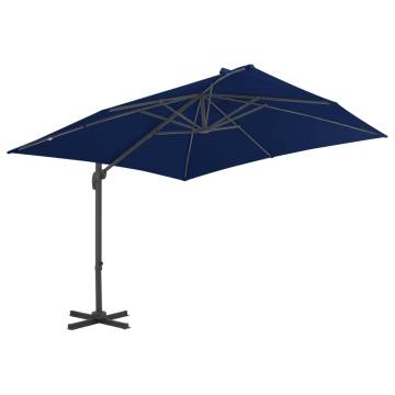 Cantilever Umbrella with Aluminium Pole 3x3 m - Azure Blue