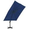 Cantilever Umbrella with Aluminium Pole 3x3 m - Azure Blue