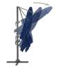 Cantilever Umbrella with Aluminium Pole 3x3 m - Azure Blue