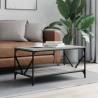 Coffee Table Grey Sonoma 90x50x45 cm Engineered Wood Colour grey sonoma Quantity in Package 1 