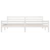 White Solid Wood Bed Frame 180x200 cm Super King Size