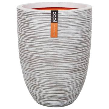 Capi Vase Nature Rib Low 36x47 cm Ivory | Eco-Friendly Design