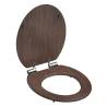 SCHÜTTE Dark Wood Soft-Close Toilet Seat - Premium Quality