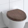 SCHÜTTE Dark Wood Soft-Close Toilet Seat - Premium Quality