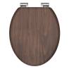 SCHÜTTE Dark Wood Soft-Close Toilet Seat - Premium Quality