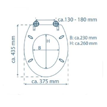 SCHÜTTE Dark Wood Soft-Close Toilet Seat - Premium Quality