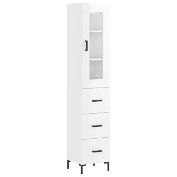 Highboard High Gloss White - Stylish Storage Solution