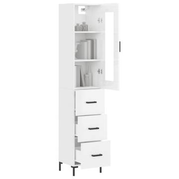 Highboard High Gloss White - Stylish Storage Solution