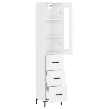 Highboard High Gloss White - Stylish Storage Solution