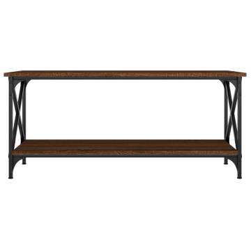 Elegant Brown Oak Coffee Table - 100x45x45 cm | Hipomarket