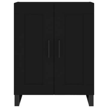 Stylish Highboard Black | 69.5x34x180 cm Engineered Wood