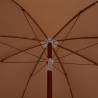 Elegant Taupe Parasol with Steel Pole - 240 cm | HipoMarket