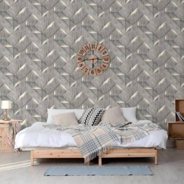 DUTCH WALLCOVERINGS Onyx Dark Grey Wallpaper | Hipomarket UK