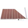 WPC Fence Set 1 Square + 1 Slanted 273x186 cm - Brown