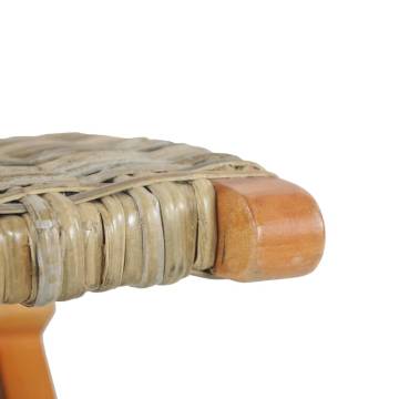 Relaxing Chair - Natural Kubu Rattan & Mahogany Wood