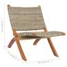 Relaxing Chair - Natural Kubu Rattan & Mahogany Wood