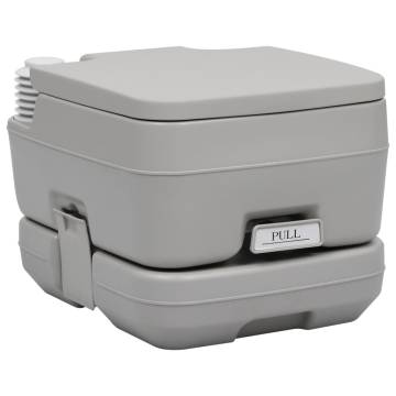 Portable Camping Toilet Grey 10+10 L - Convenient & Durable