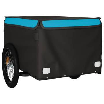 Bike Trailer Black and Blue - 45 kg Capacity | HipoMarket