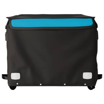 Bike Trailer Black and Blue - 45 kg Capacity | HipoMarket