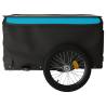 Bike Trailer Black and Blue - 45 kg Capacity | HipoMarket