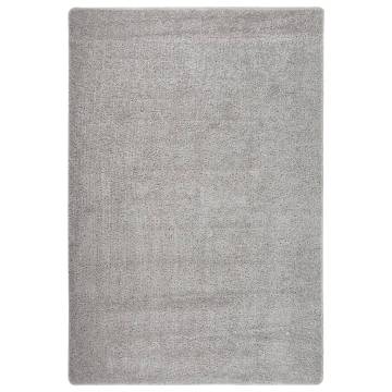 Shaggy Rug Light Grey 140x200 cm - Anti Slip Comfort