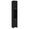 Stylish Bathroom Cabinet Black 30x30x183.5 cm - Hipomarket