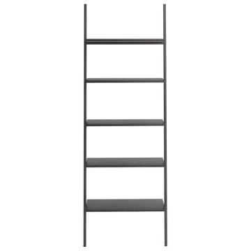 5-Tier Leaning Shelf - Black Storage Solution | HipoMarket