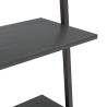 5-Tier Leaning Shelf - Black Storage Solution | HipoMarket