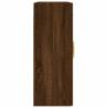 Elegant Wall Mounted Cabinets - Brown Oak - 2 pcs