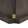 Dark Brown Solid Wood Bathroom Countertop - 200x30 cm