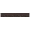 Dark Brown Solid Wood Bathroom Countertop - 200x30 cm