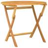 Folding Garden Table 85x76 cm - Solid Teak Wood