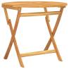 Folding Garden Table 85x76 cm - Solid Teak Wood