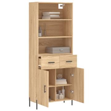 Stylish Highboard Sonoma Oak - Engineered Wood Furniture