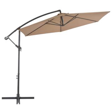 Cantilever Umbrella 300cm Taupe - UV Protection & Durability