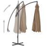 Cantilever Umbrella with Steel Pole 300 cm - Taupe | HipoMarket