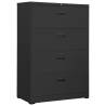 Filing Cabinet Anthracite 90x46x134 cm Steel Colour anthracite Size 90 x 46 x 134 cm Quantity in Package 1 